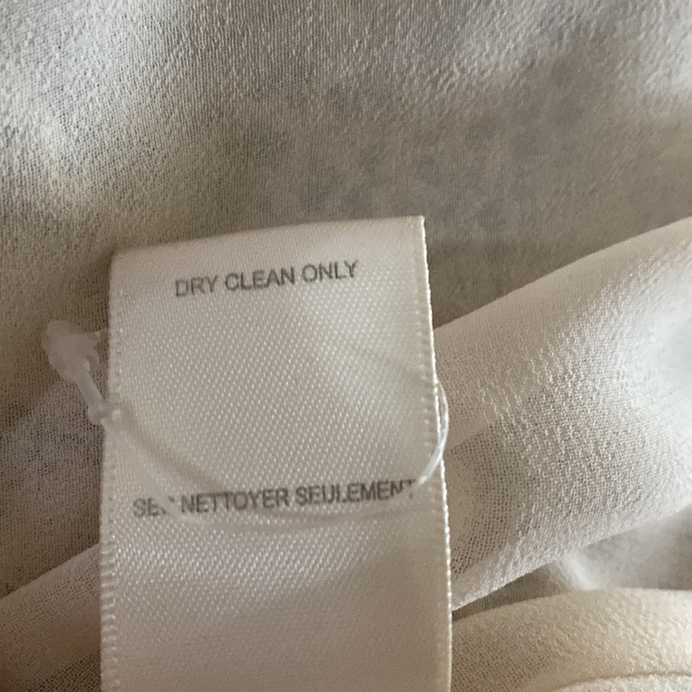 ❌SOLD❌Rebecca Taylor 100% Silk Sleeveless Flowy Dress🤍⭐️🤍 - Picture 15 of 15